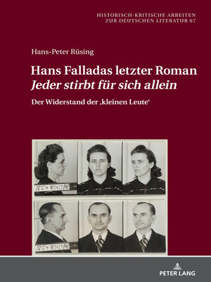 cover image of Hans Falladas letzter Roman «Jeder stirbt fuer sich allein»